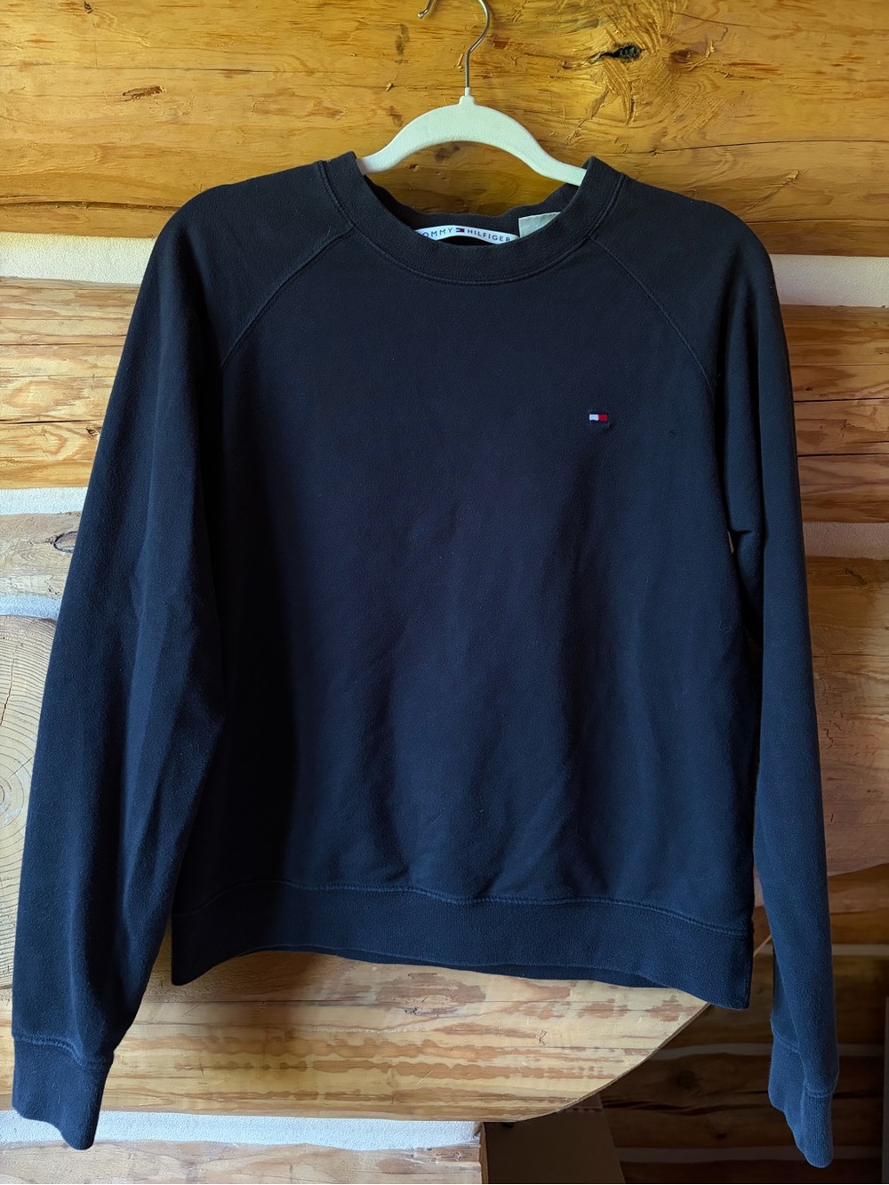 Tommy Hilfiger Black Crewneck Sweatshirt